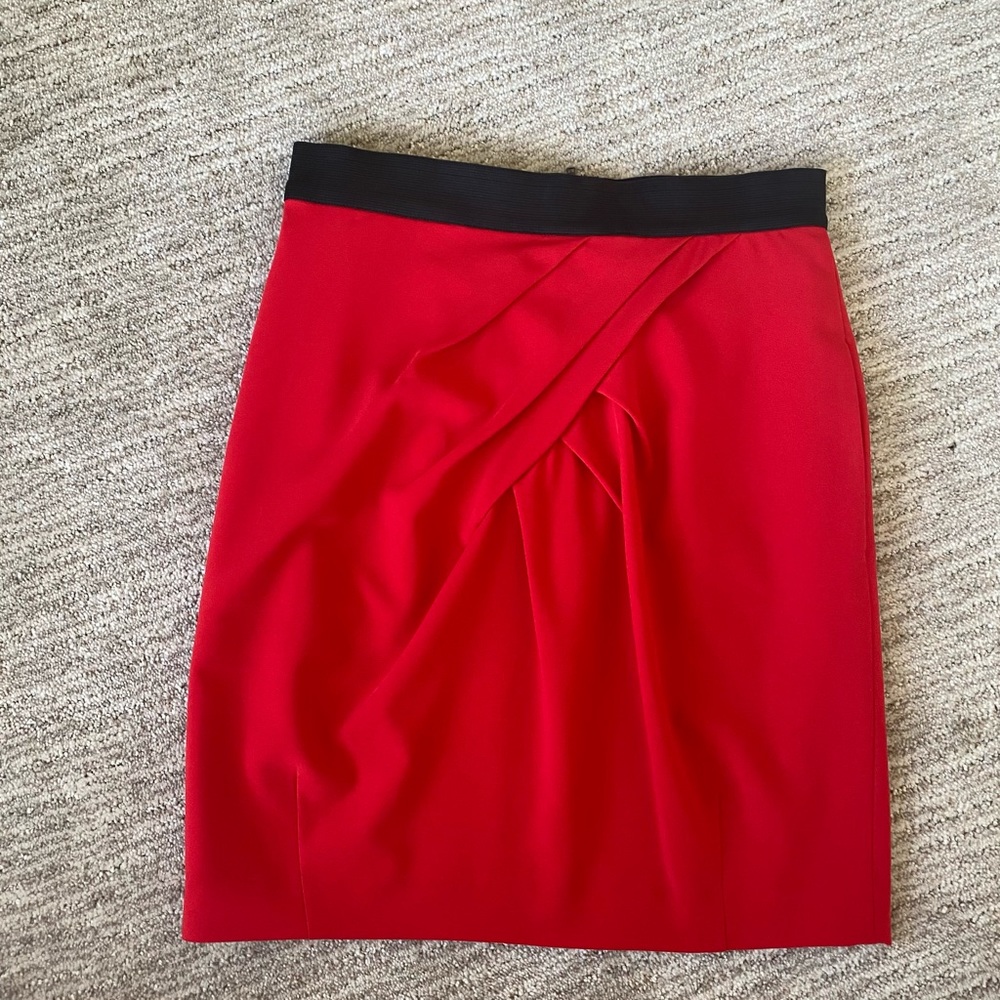 Cynthia Steffe red tulip skirt (size 2)